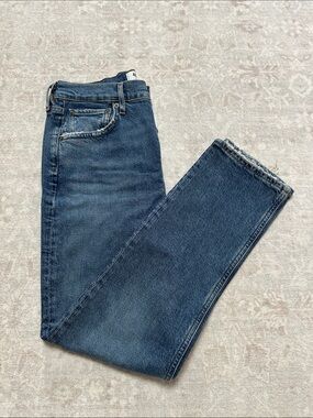 AGOLDE Riley High Rise Straight Crop Jeans
